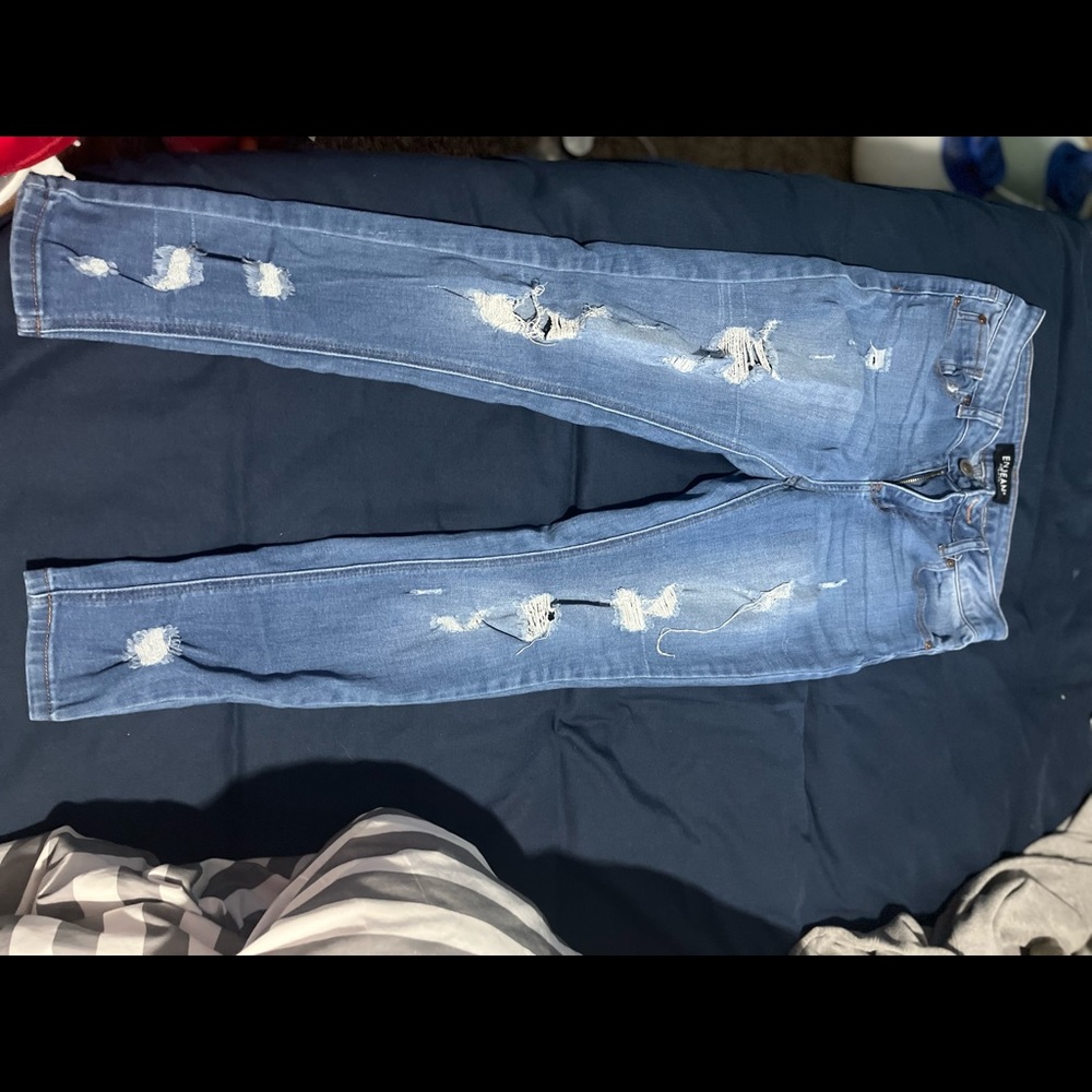 Dark blue skinny jeans